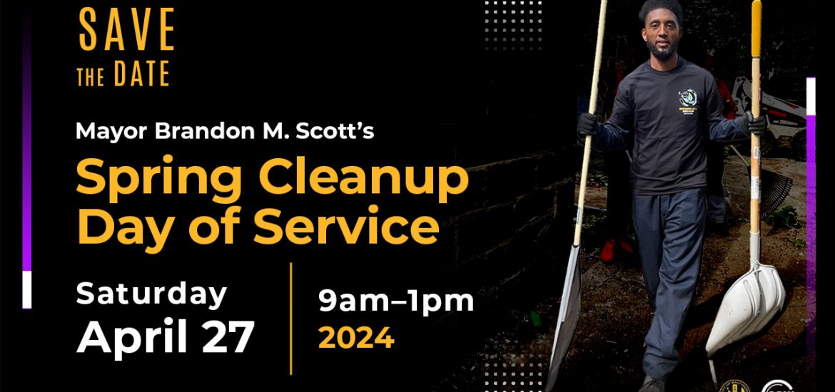 Mayor's Spring Cleanup, Saturday, April 27; Call 311 to register 