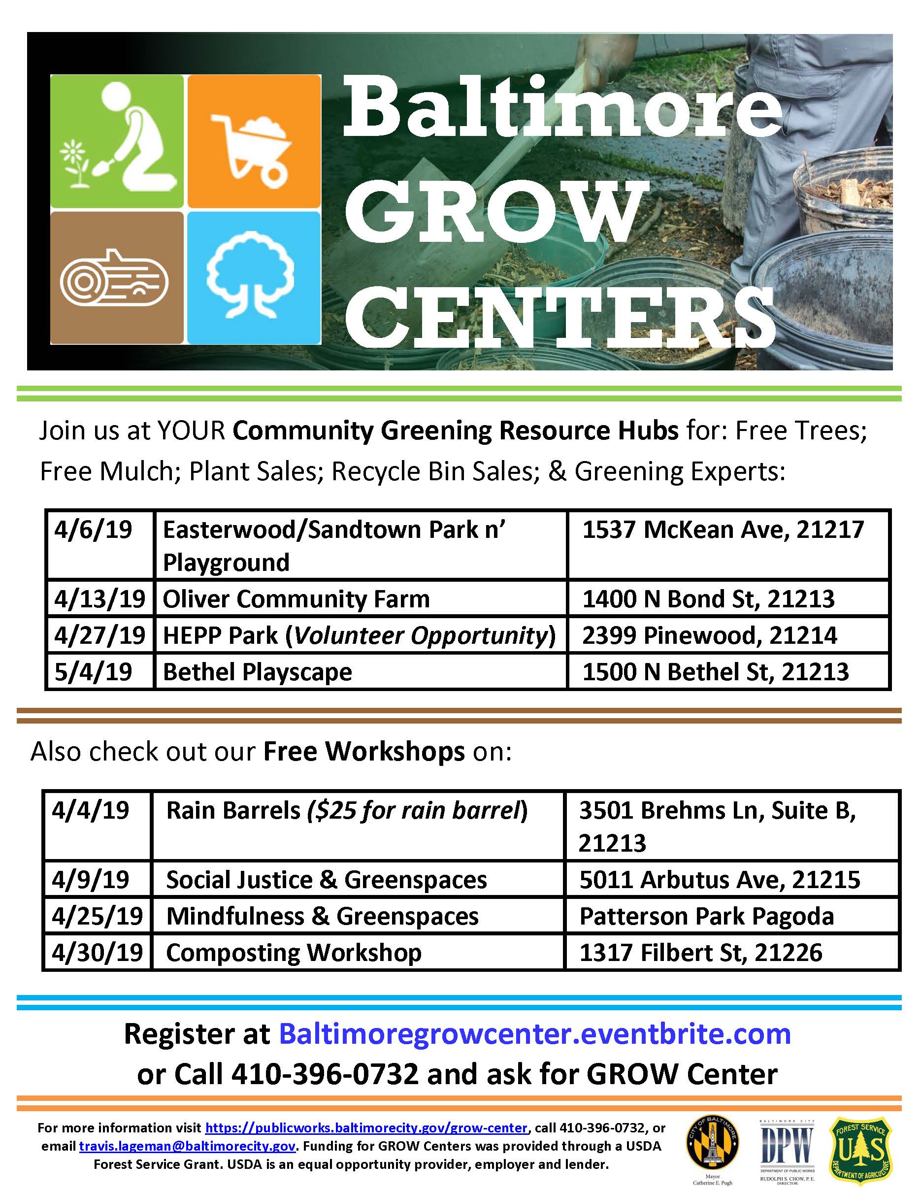 April 13 Grow Center Pop-up: Oliver Community Farm