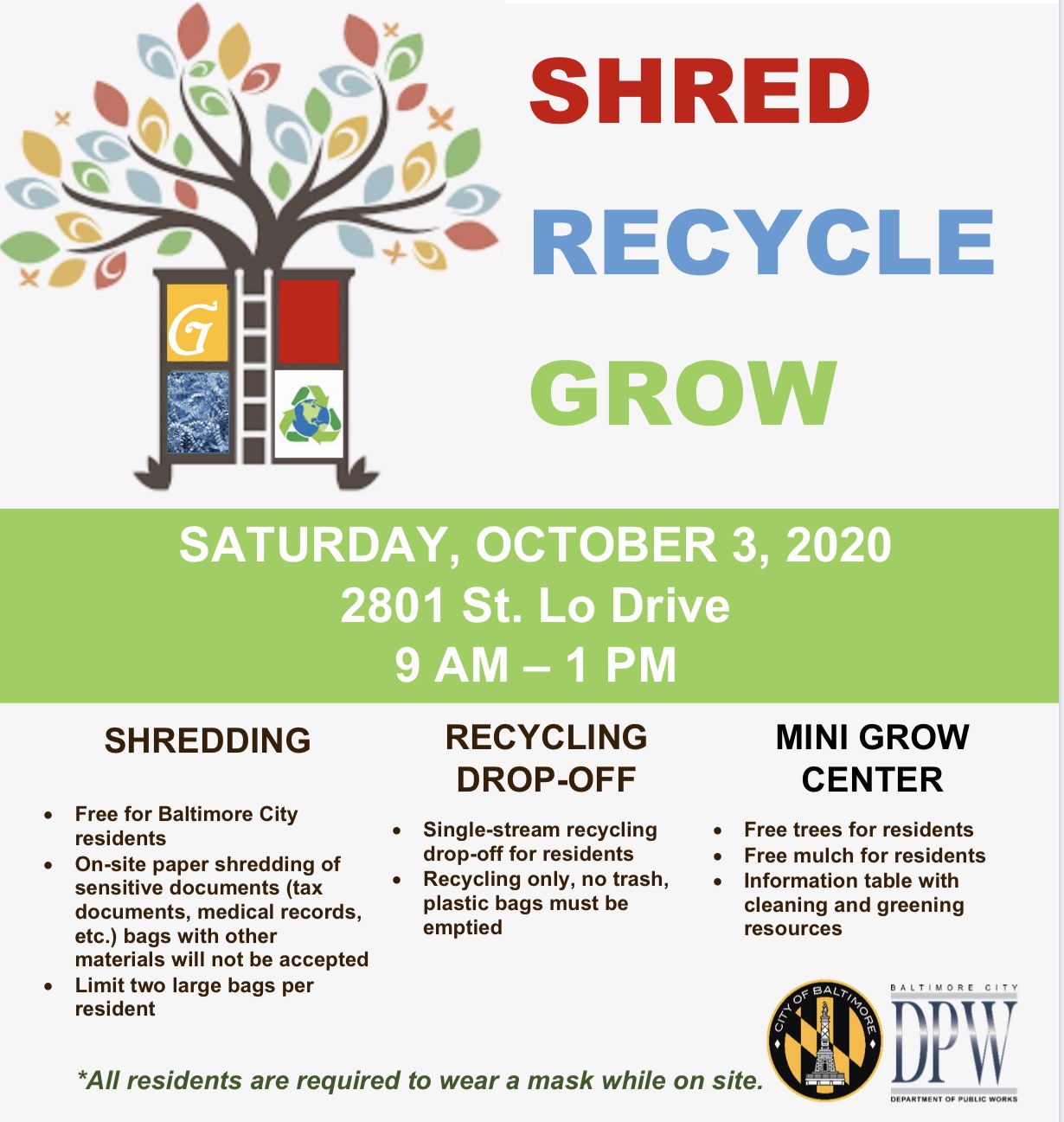 DPW Offers Residents A Recycling Drop-off, Paper Shredding & a Mini ...
